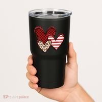 Cute Valentines Day Heart Pattern Tumbler thumb 2