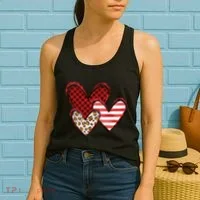 Cute Valentines Day Heart Pattern Women's Tank Top thumb 2