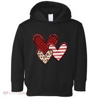 Cute Valentines Day Heart Pattern Toddler Hoodie thumb 0