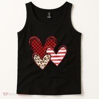 Cute Valentines Day Heart Pattern Tank Top thumb 2