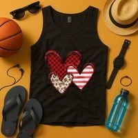 Cute Valentines Day Heart Pattern Tank Top thumb 4