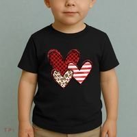 Cute Valentines Day Heart Pattern Toddler T-Shirt thumb 2