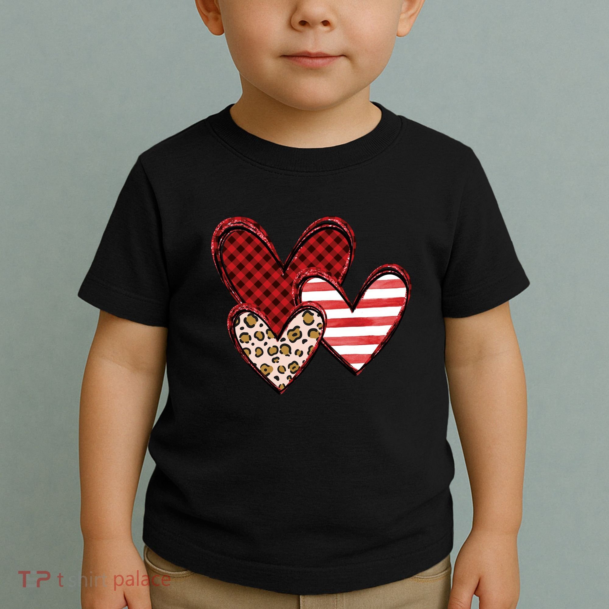 Cute Valentines Day Heart Pattern Toddler T-Shirt