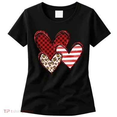 Cute Valentines Day Heart Pattern Women's T-Shirt