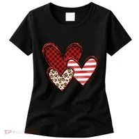 Cute Valentines Day Heart Pattern Women's T-Shirt thumb 0