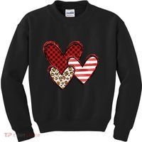Cute Valentines Day Heart Pattern Kids Sweatshirt thumb 0