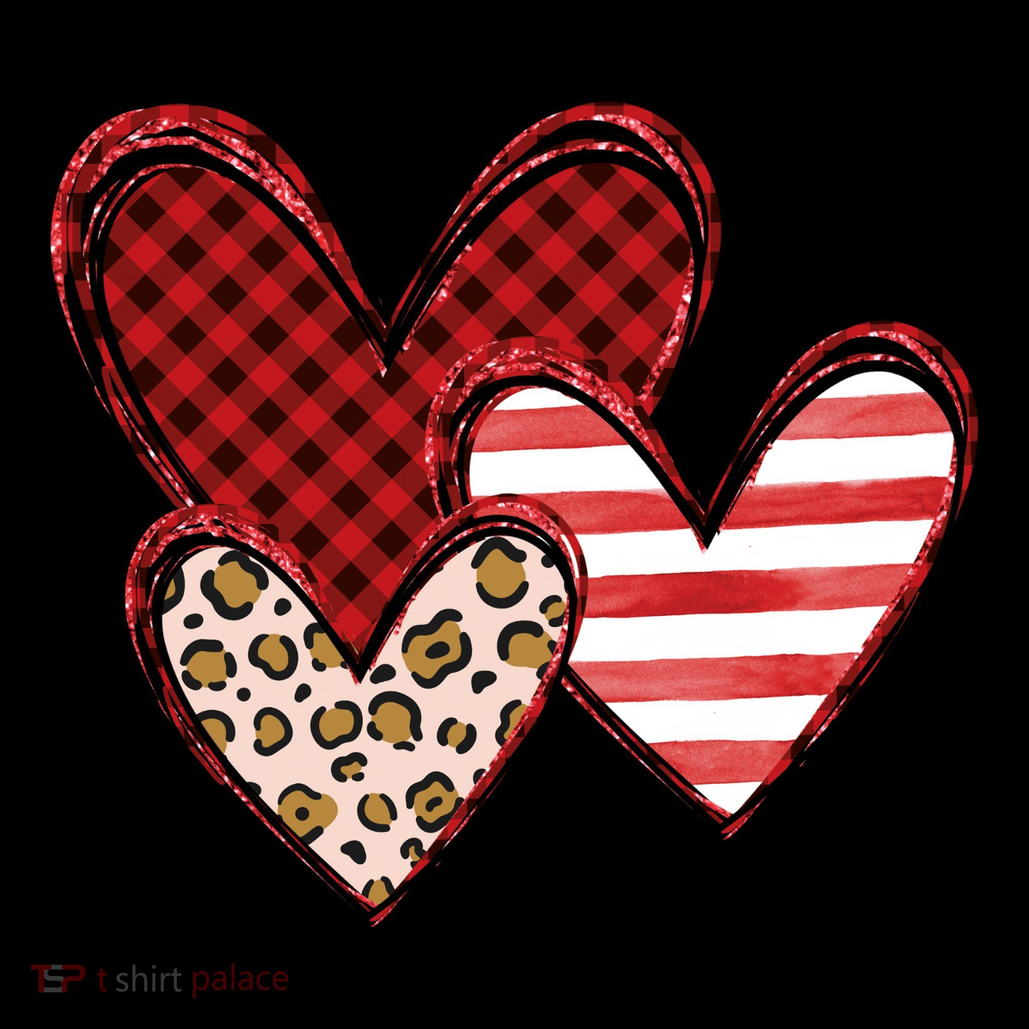 Cute Valentines Day Heart Pattern Kids Sweatshirt