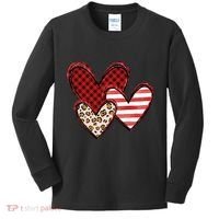 Cute Valentines Day Heart Pattern Kids Long Sleeve Shirt thumb 0