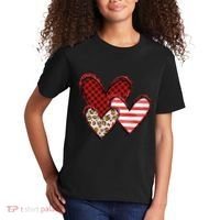 Cute Valentines Day Heart Pattern Kids T-Shirt thumb 2