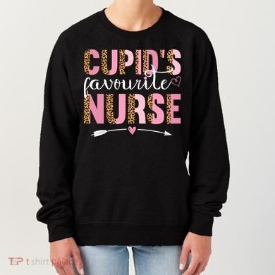 Cute Valentines Day Cupids Favorite Nurse Women's Sweatshirt