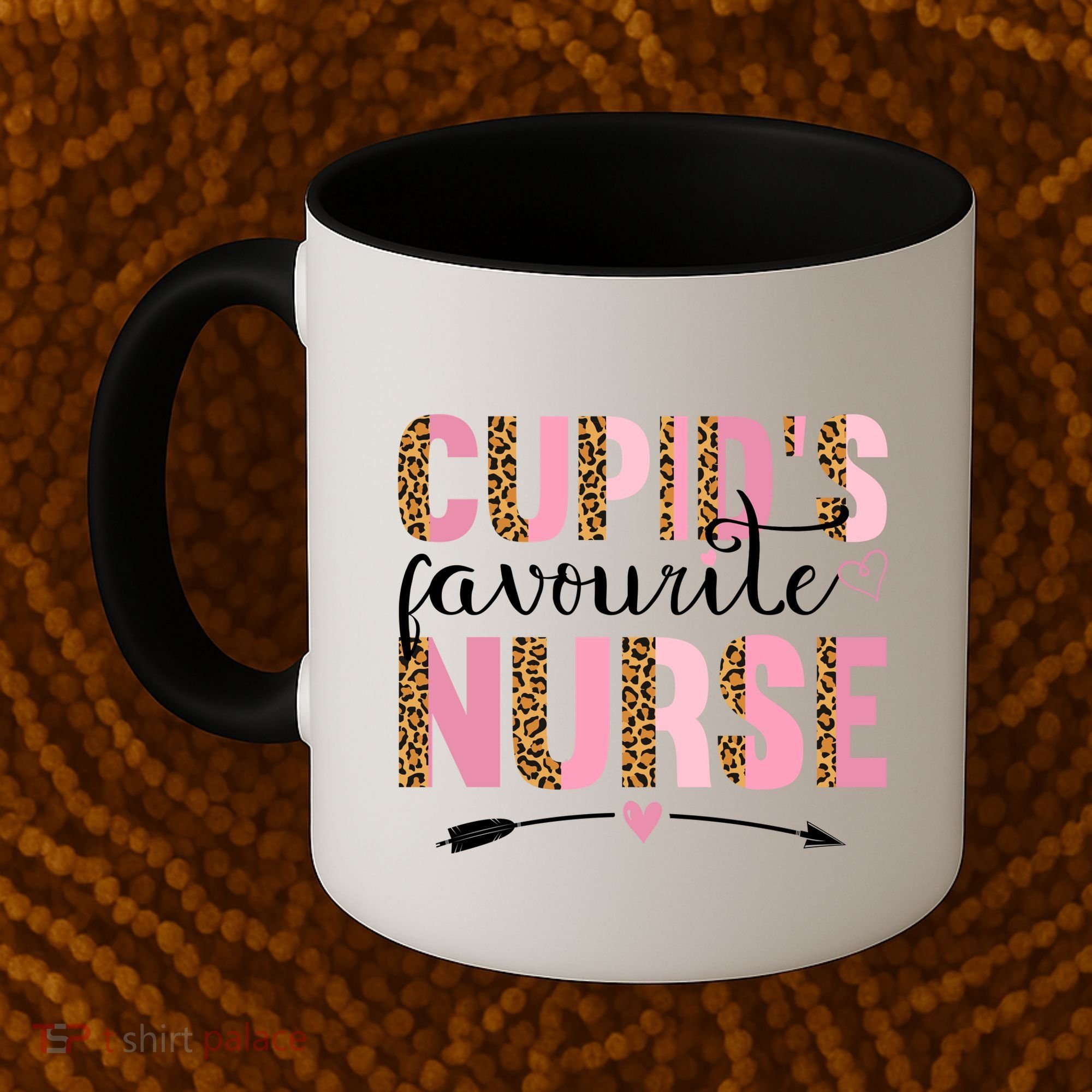 Cute Valentines Day Cupids Favorite Nurse Coffee Mug