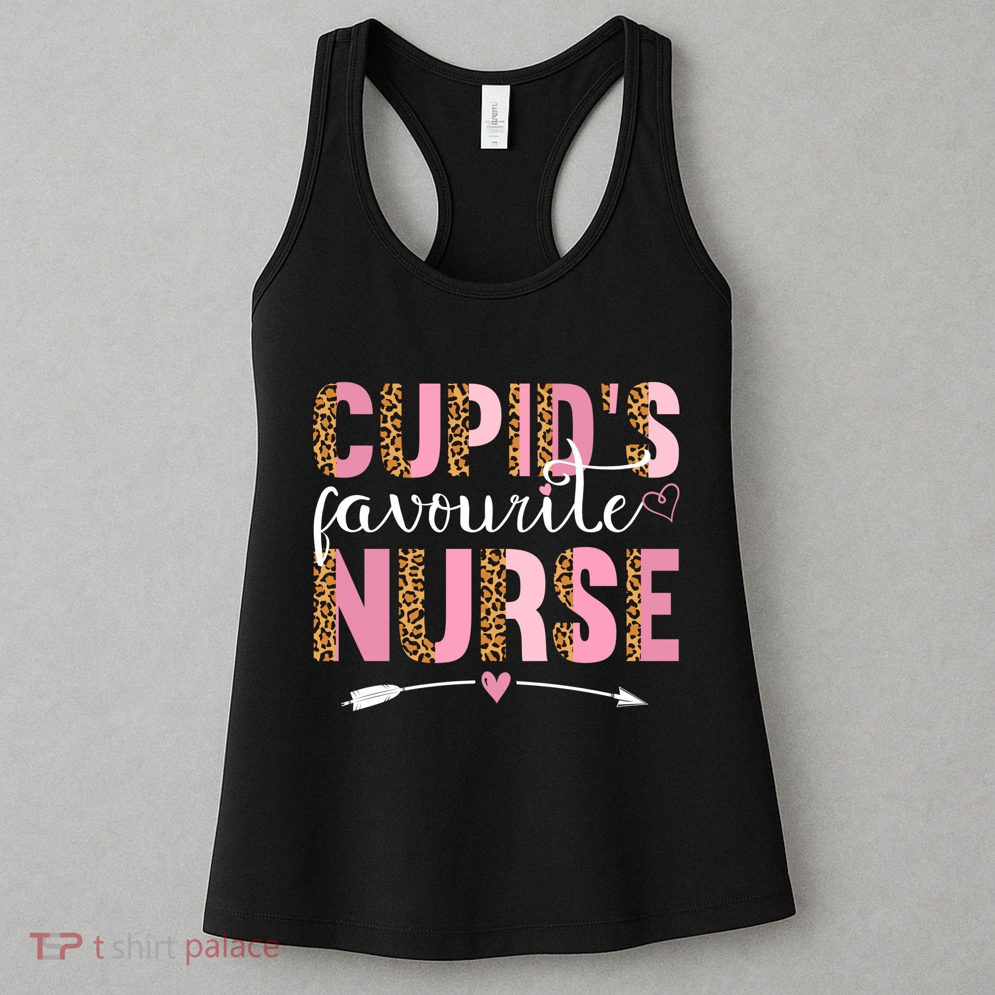 Cute Valentines Day Cupids Favorite Nurse Women's Tank Top