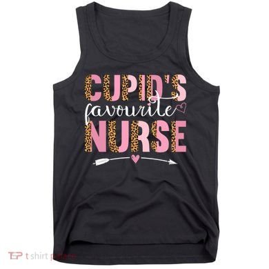 Cute Valentines Day Cupids Favorite Nurse Tank Top