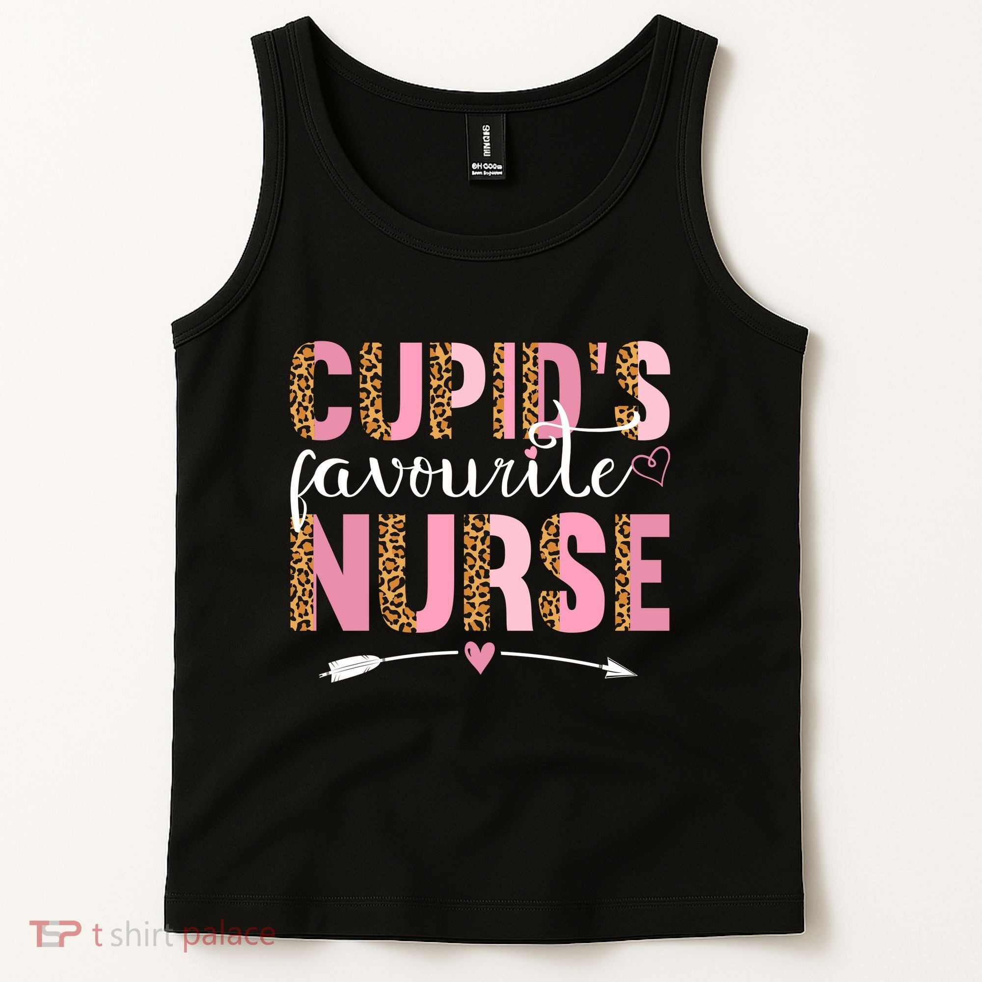 Cute Valentines Day Cupids Favorite Nurse Tank Top