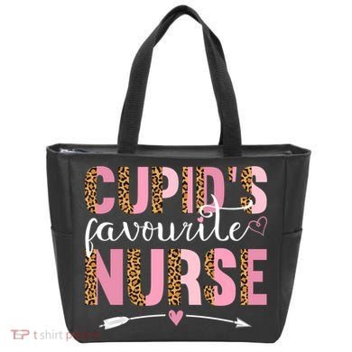 Cute Valentines Day Cupids Favorite Nurse Tote Bag