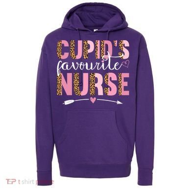 Cute Valentines Day Cupids Favorite Nurse Hoodie