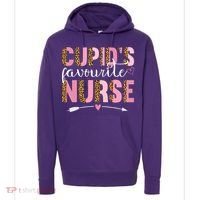 Cute Valentines Day Cupids Favorite Nurse Hoodie thumb 0
