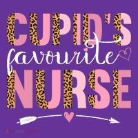 Cute Valentines Day Cupids Favorite Nurse Mousepad thumb 1