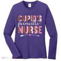 Cute Valentines Day Cupids Favorite Nurse Women's Long Sleeve Shirt thumb 0
