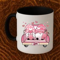 Cute Valentines Day Gnome Couple Love Coffee Mug thumb 2