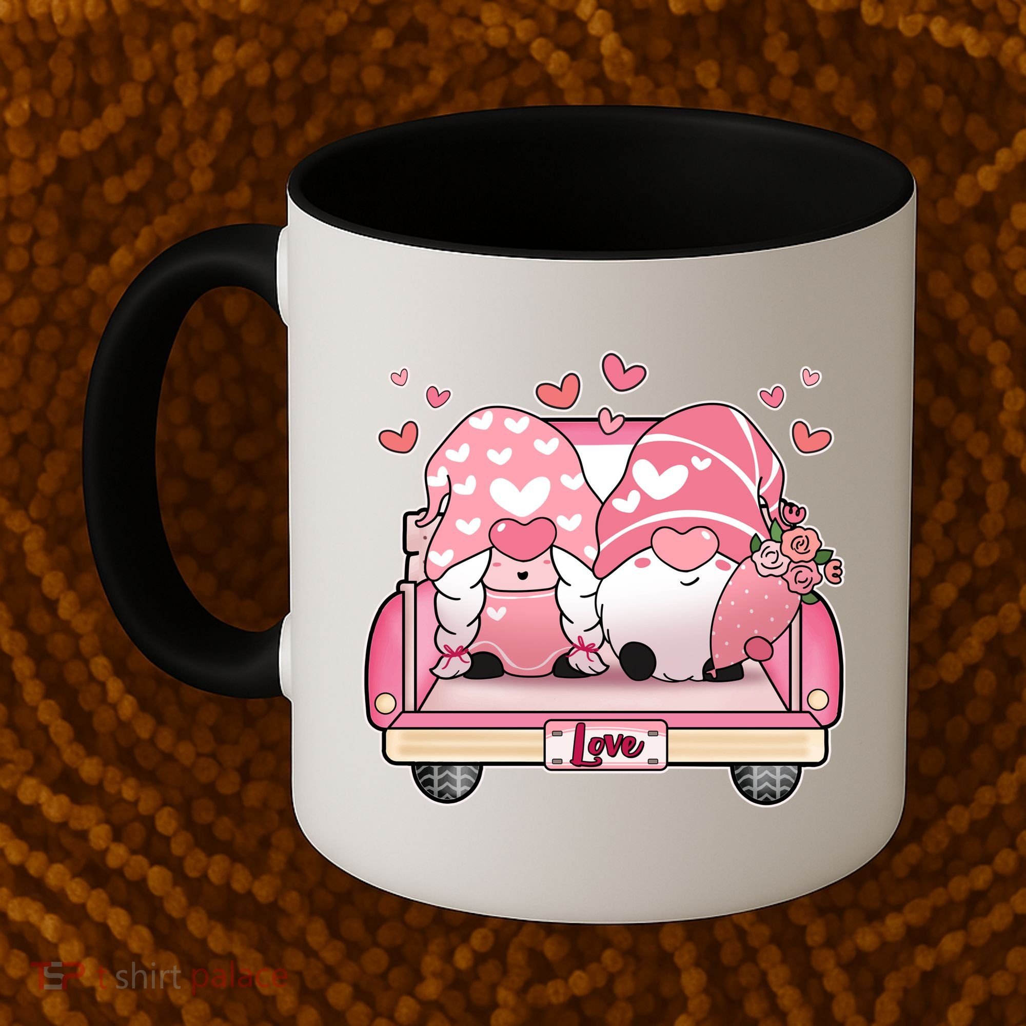 Cute Valentines Day Gnome Couple Love Coffee Mug
