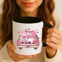Cute Valentines Day Gnome Couple Love Coffee Mug thumb 3