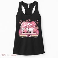 Cute Valentines Day Gnome Couple Love Women's Tank Top thumb 0