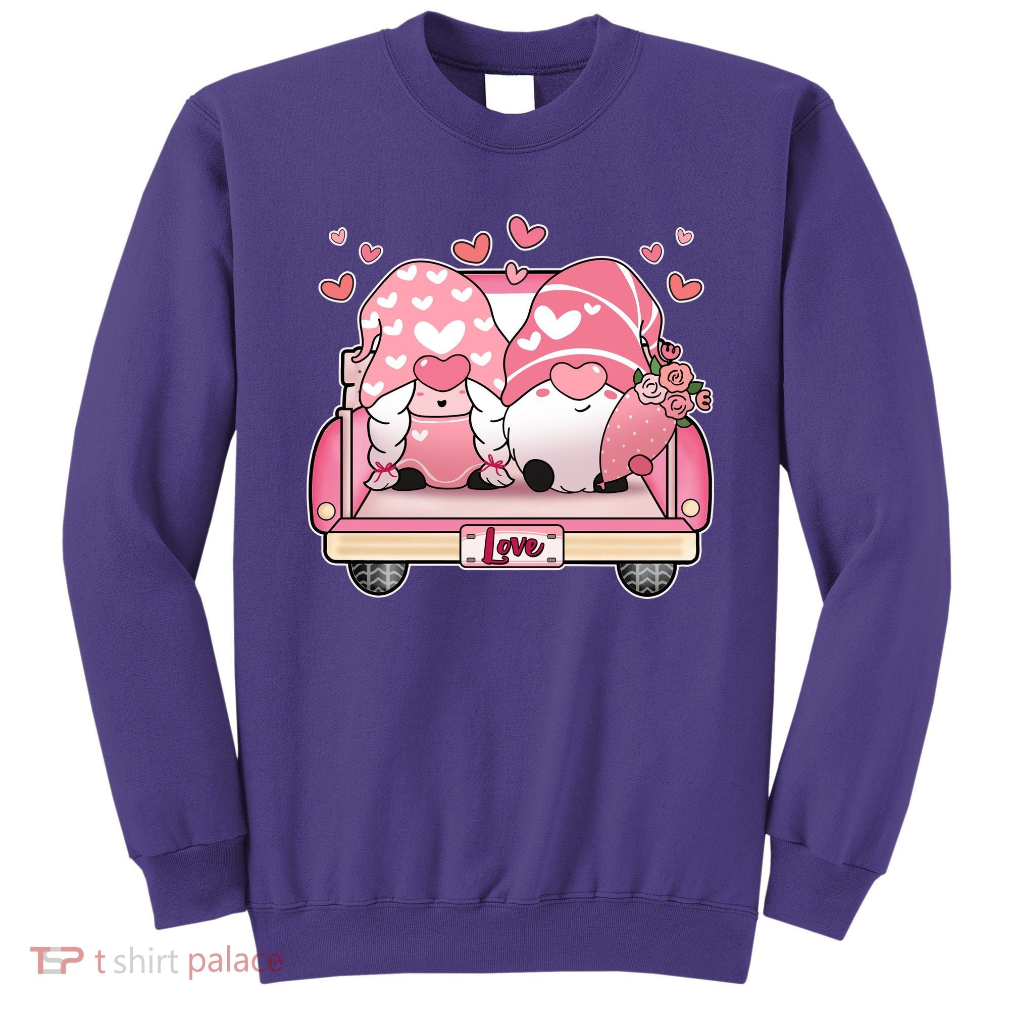 Cute Valentines Day Gnome Couple Love Sweatshirt
