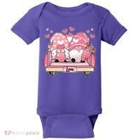 Cute Valentines Day Gnome Couple Love Baby Bodysuit thumb 0
