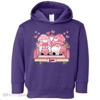 Cute Valentines Day Gnome Couple Love Toddler Hoodie thumb 0