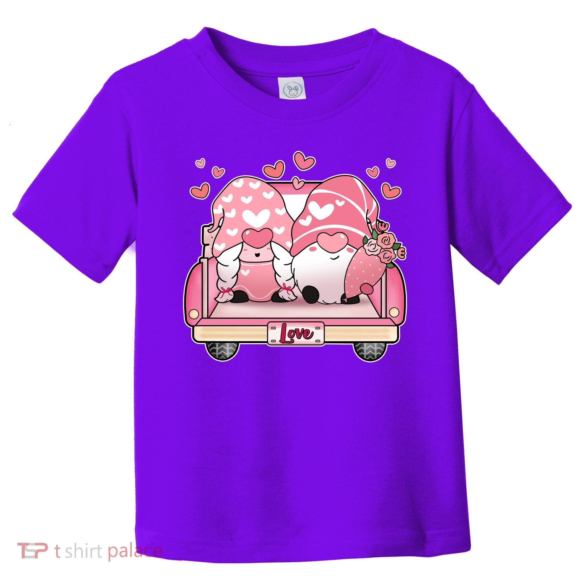 Cute Valentines Day Gnome Couple Love Toddler T-Shirt