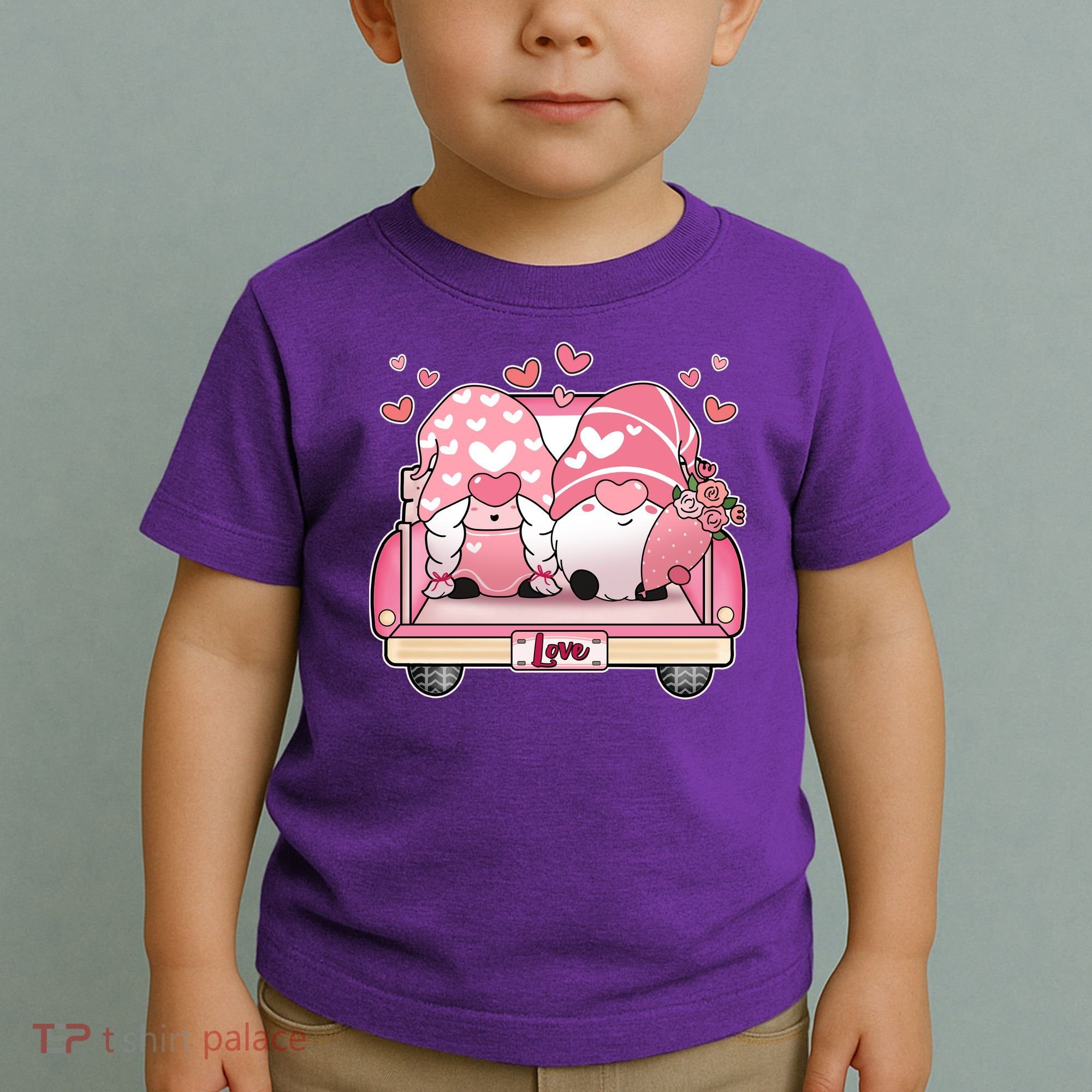 Cute Valentines Day Gnome Couple Love Toddler T-Shirt