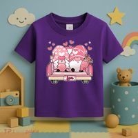 Cute Valentines Day Gnome Couple Love Toddler T-Shirt thumb 3