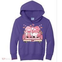 Cute Valentines Day Gnome Couple Love Kids Hoodie thumb 0