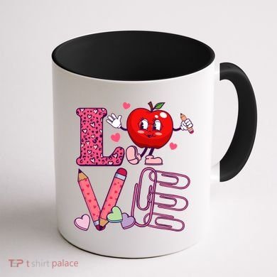 Cute Valentines Day Teacher Love Coffee Mug back
