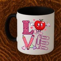 Cute Valentines Day Teacher Love Coffee Mug thumb 2