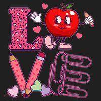 Cute Valentines Day Teacher Love Beanie thumb 2