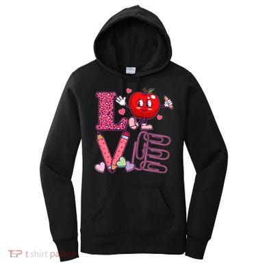 Cute Valentines Day Teacher Love Women's Hoodie