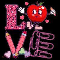 Cute Valentines Day Teacher Love Women's Hoodie thumb 2