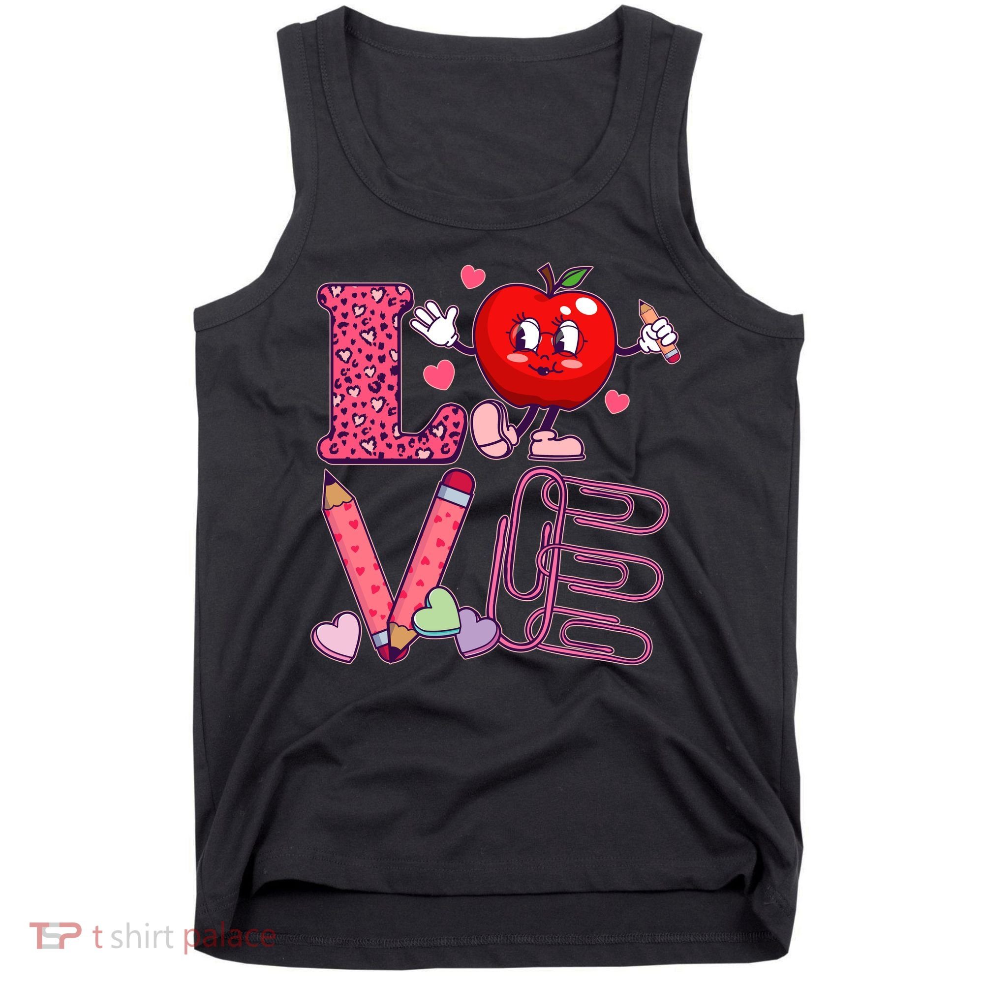 Cute Valentines Day Teacher Love Tank Top
