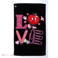 Cute Valentines Day Teacher Love Golf Towel thumb 0