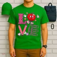 Cute Valentines Day Teacher Love T-Shirt thumb 6