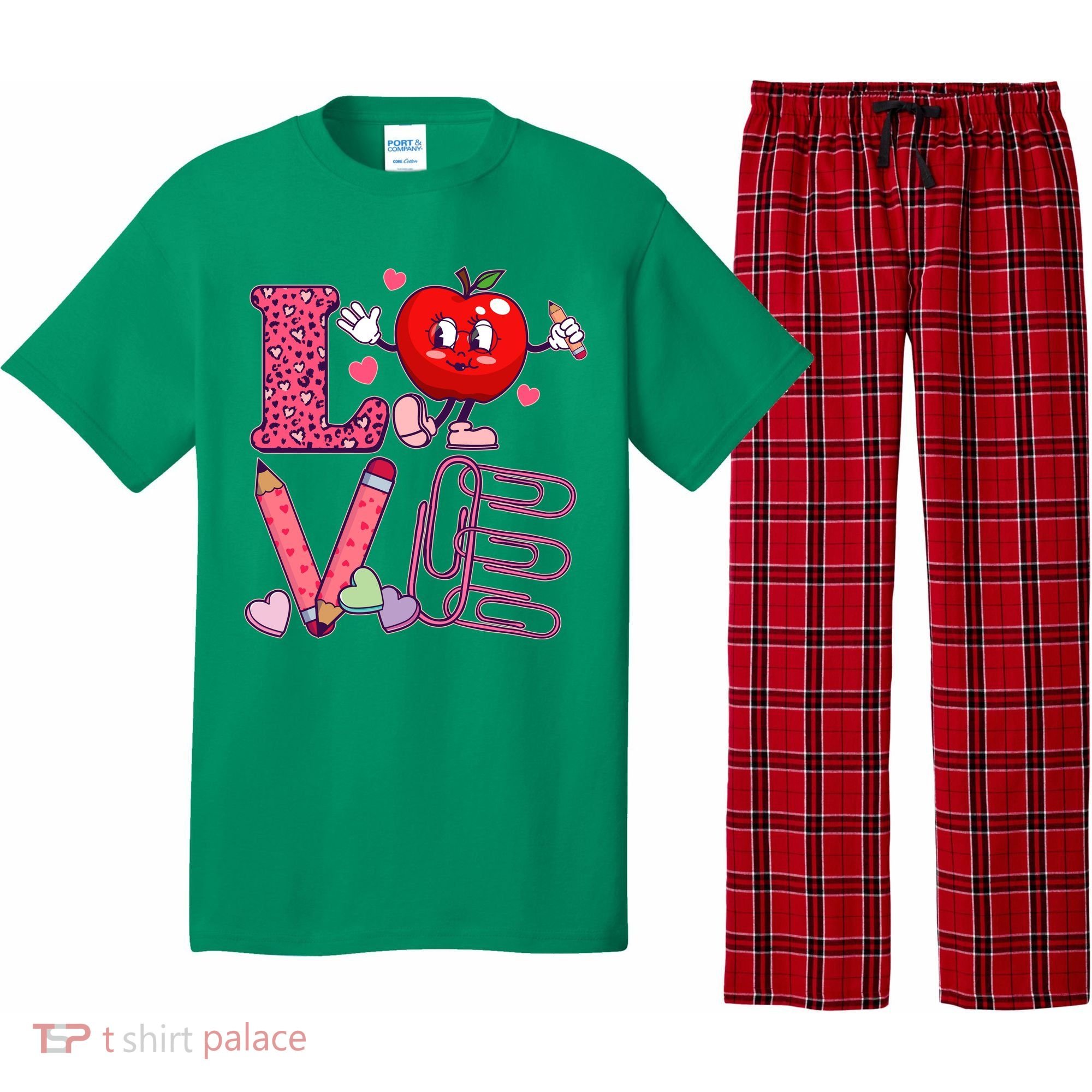 Cute Valentines Day Teacher Love Pajama Set