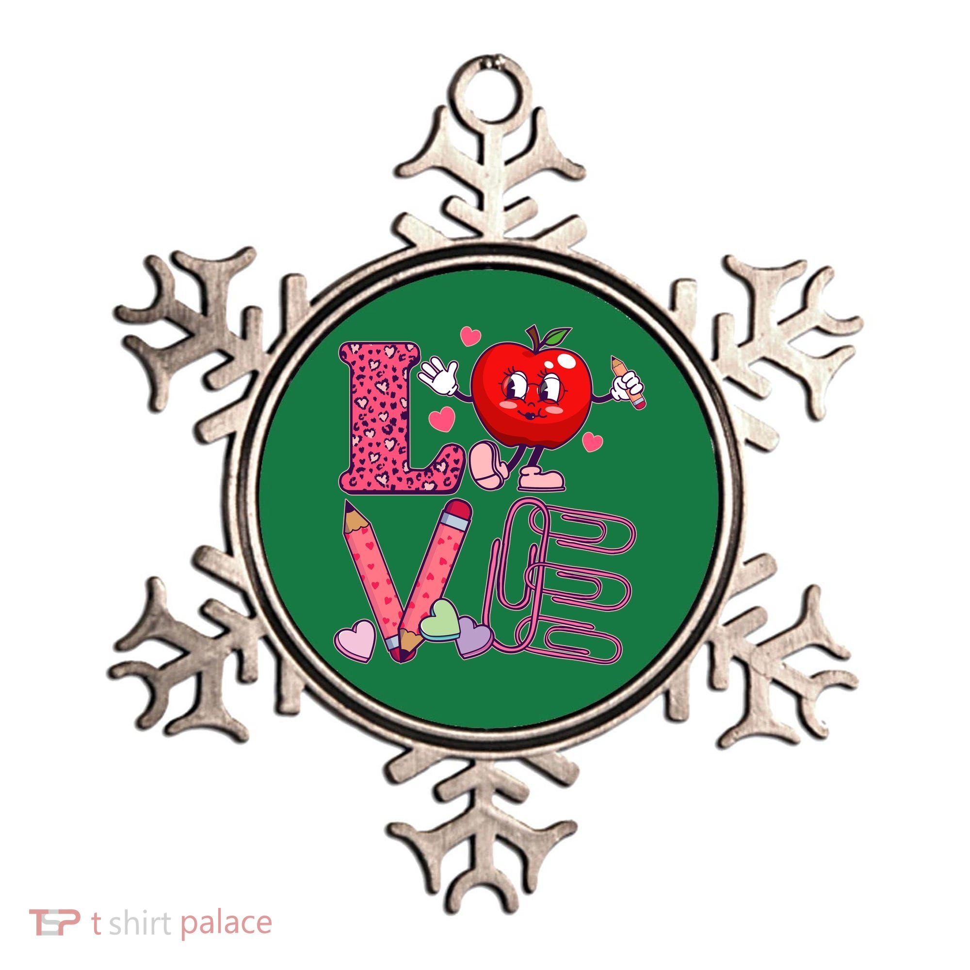 Cute Valentines Day Teacher Love Ornament