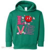 Cute Valentines Day Teacher Love Toddler Hoodie thumb 0