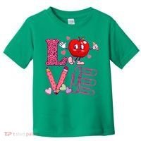 Cute Valentines Day Teacher Love Toddler T-Shirt thumb 0
