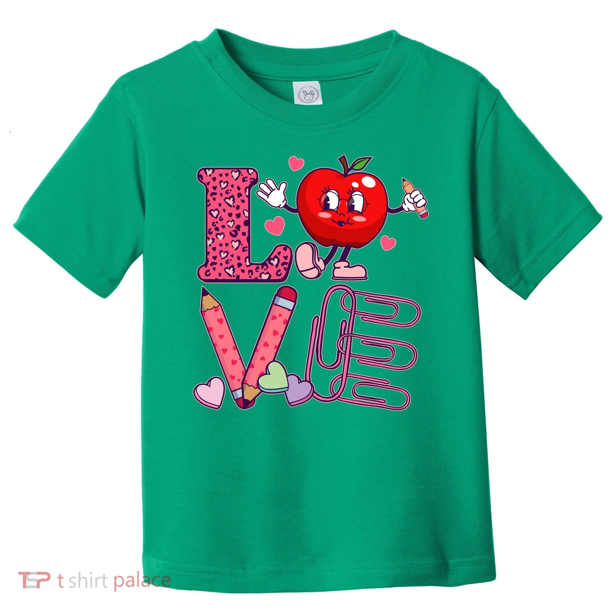 Cute Valentines Day Teacher Love Toddler T-Shirt