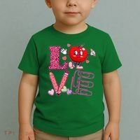Cute Valentines Day Teacher Love Toddler T-Shirt thumb 2