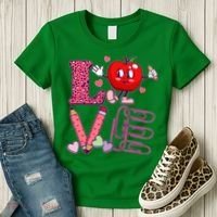 Cute Valentines Day Teacher Love Women's T-Shirt thumb 3