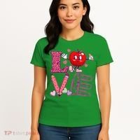 Cute Valentines Day Teacher Love Women's T-Shirt thumb 4